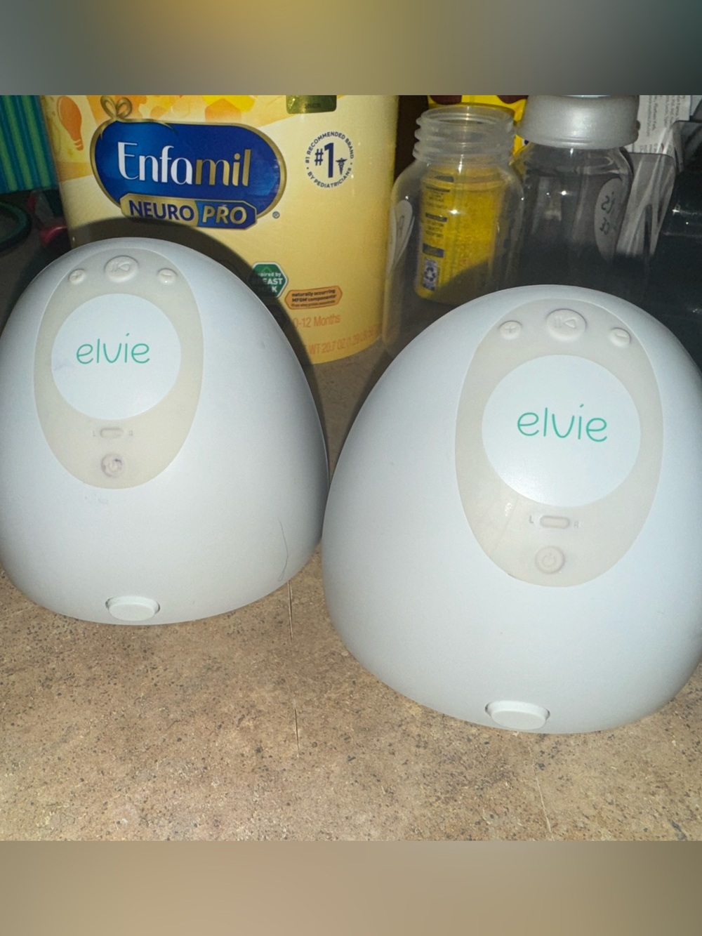 Elvie Double Electric Breast Pump Set - White